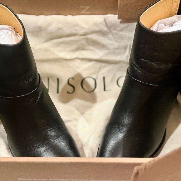 🆕 NISOLO Dari Commuter Black Leather Boots - Picture 11 of 13